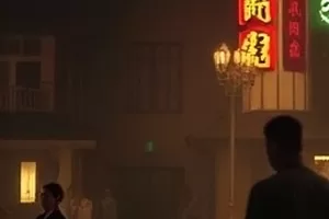 《旧梦书店》横版封面，木质书架与暖黄台灯