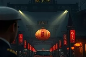 《风起南岸》横版封面，海边风车与原木栈道